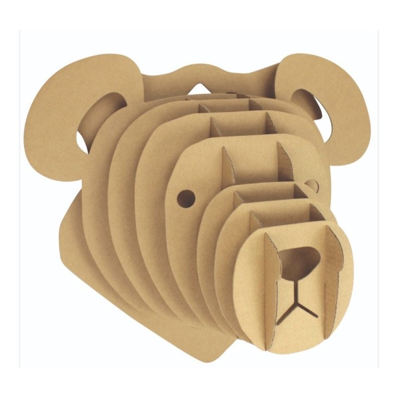 Trophée Carton Ondulé de mammifères